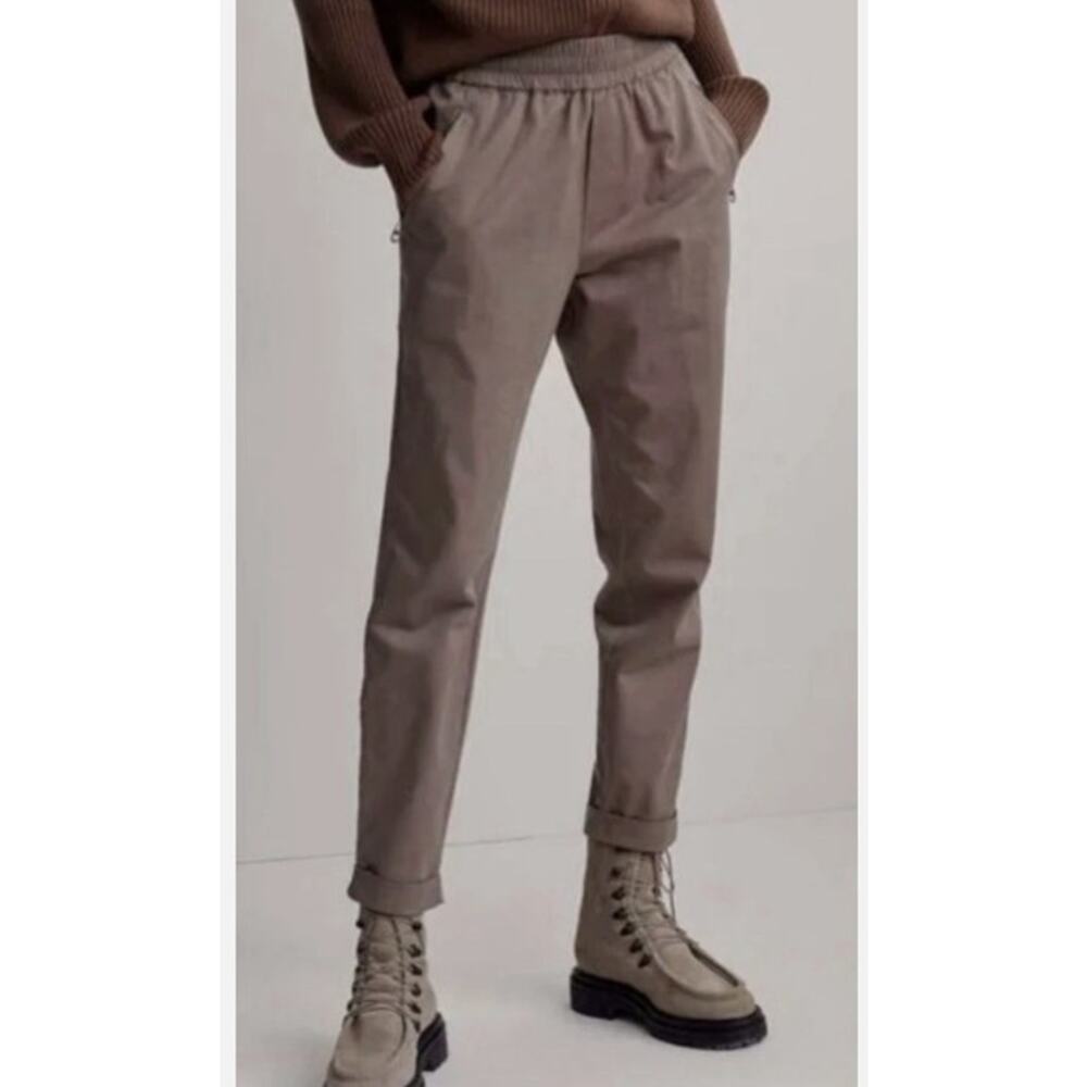 VARLEY Marbern Pant Soft Cotton Twill Dark Brown women’s 27.5” inseam size S
